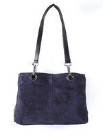 Suede Handtas | Francien | Donkerblauw