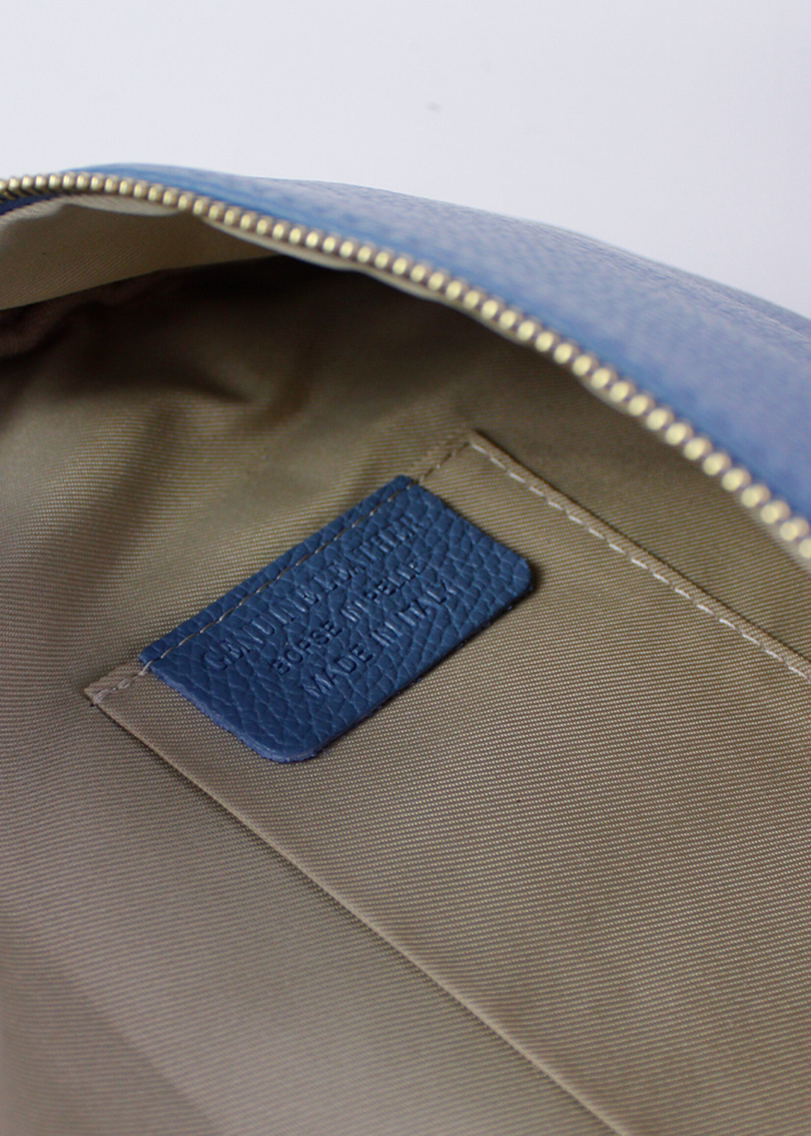 Leren heuptas | Bumbag | Lichtblauw | Maat - L