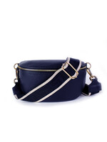 Leren heuptas | Bumbag SET | Donkerblauw |Uni | MEDIUM