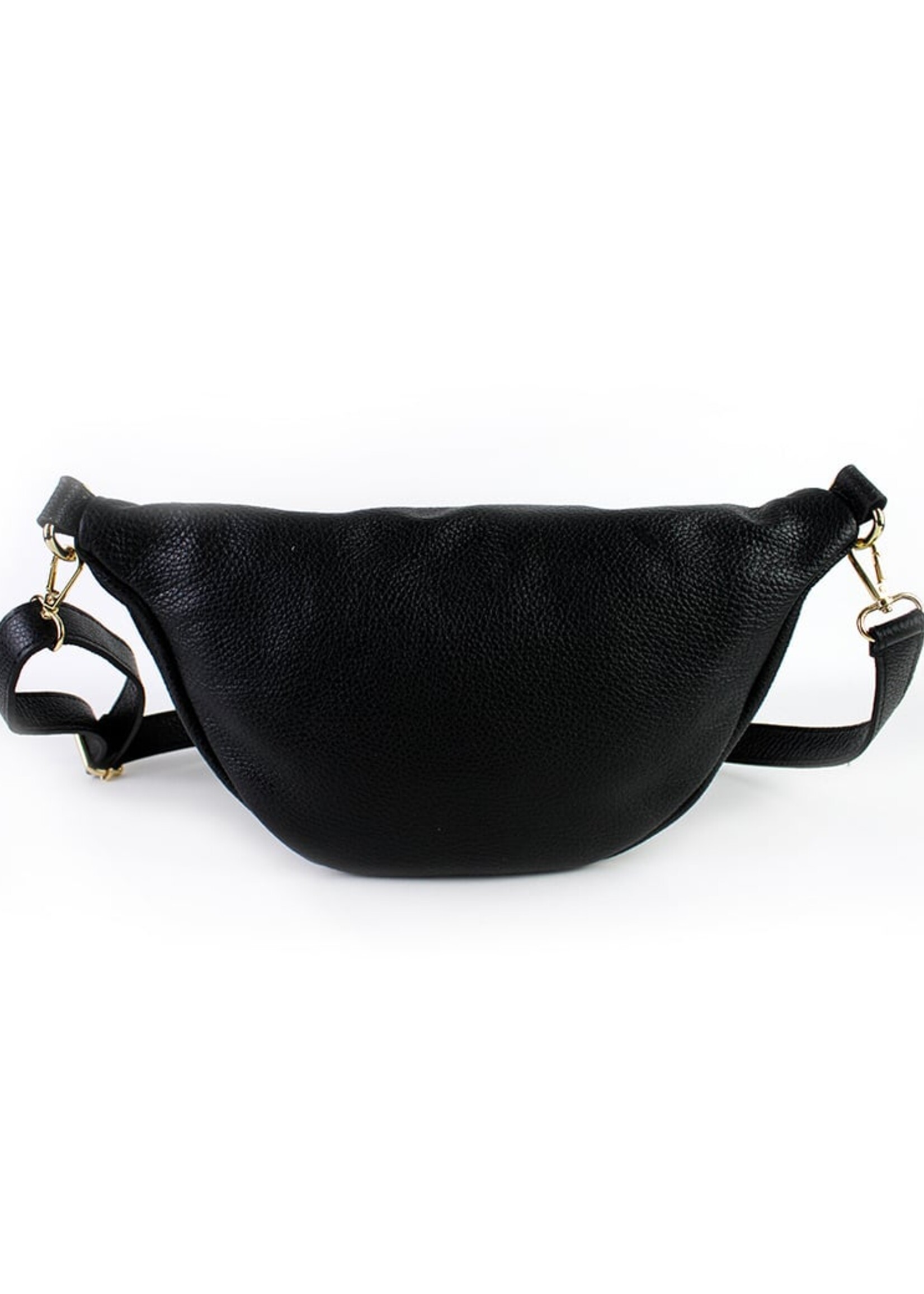Leren heuptas Yumi Zwart - SET PANTER