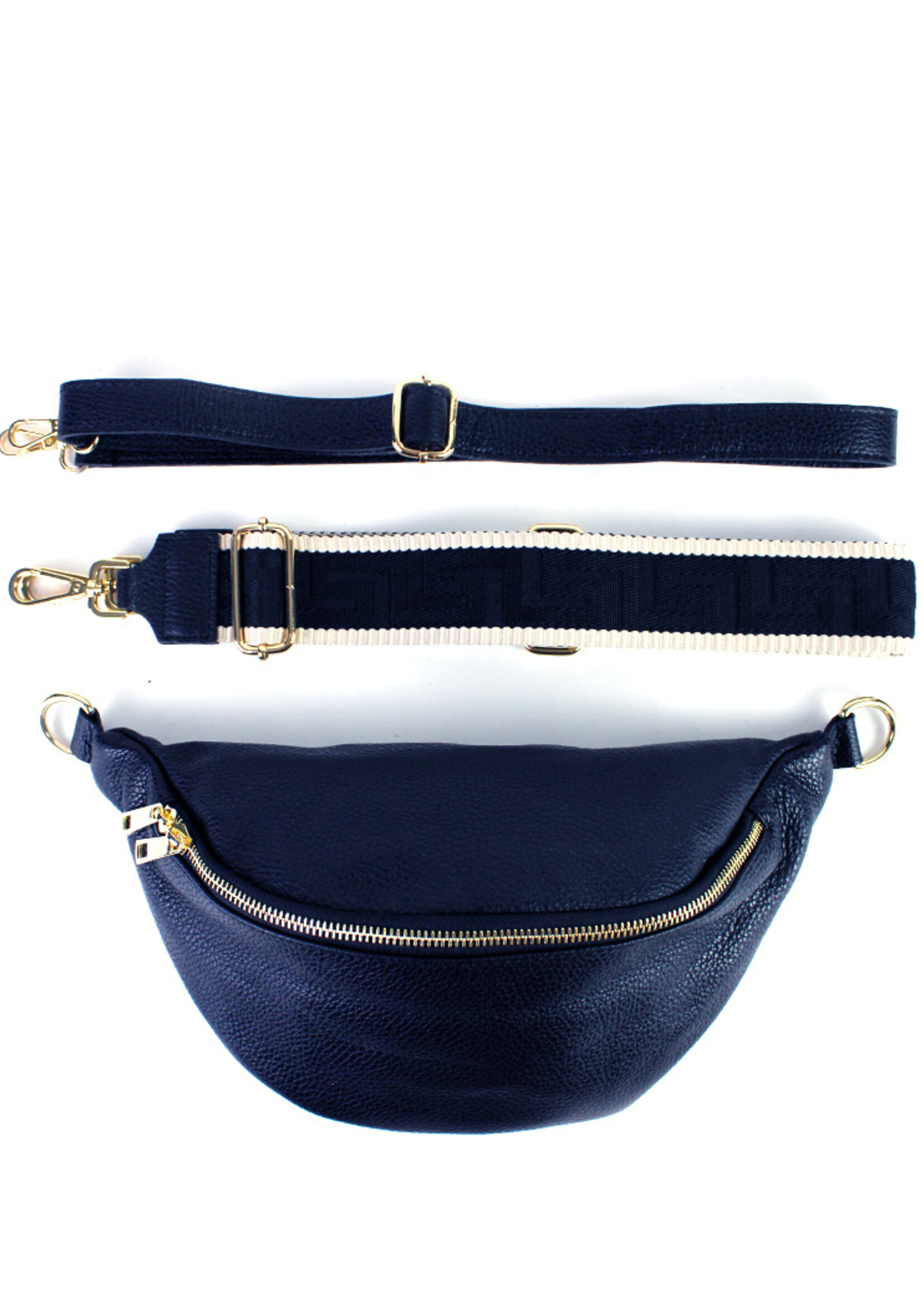 Leren heuptas Yumi Donkerblauw - SET UNI