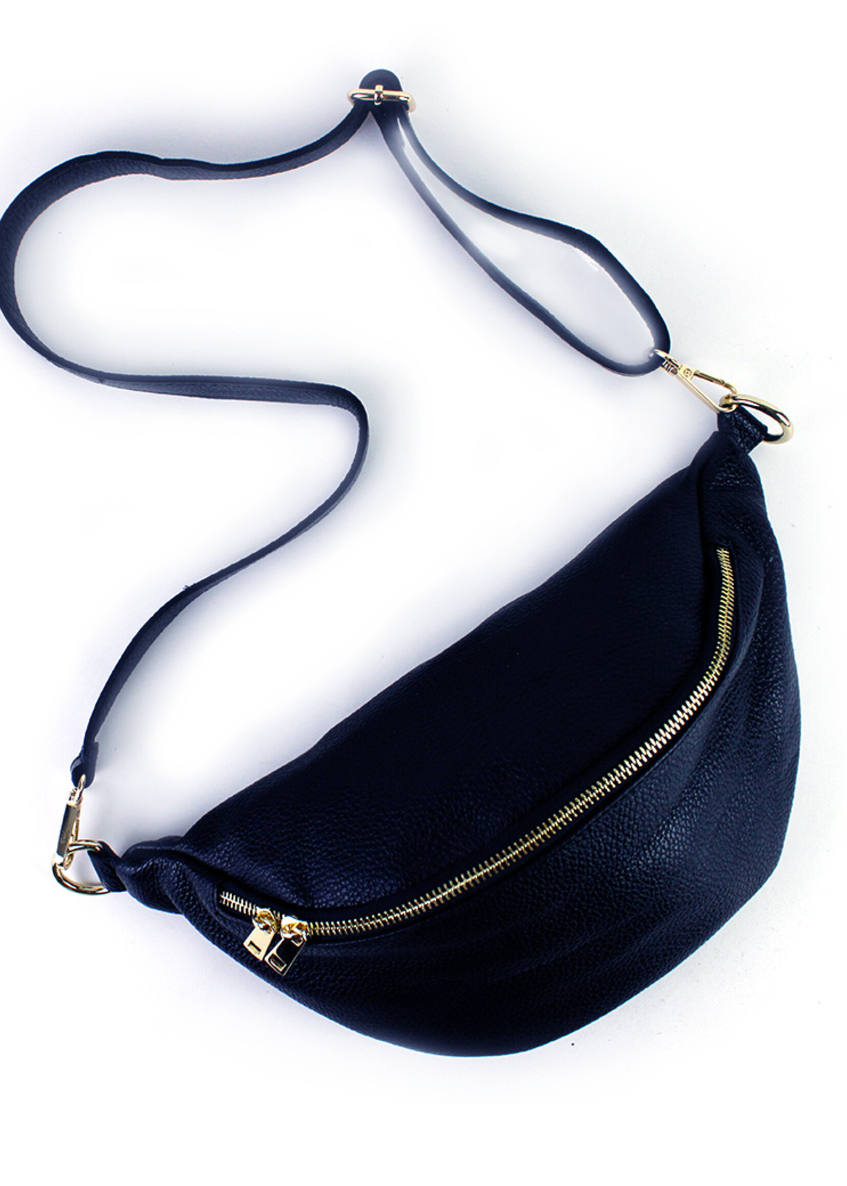 Leren heuptas Yumi Donkerblauw - SET Print 1