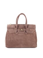 Suede Handtas Michelle | Taupe
