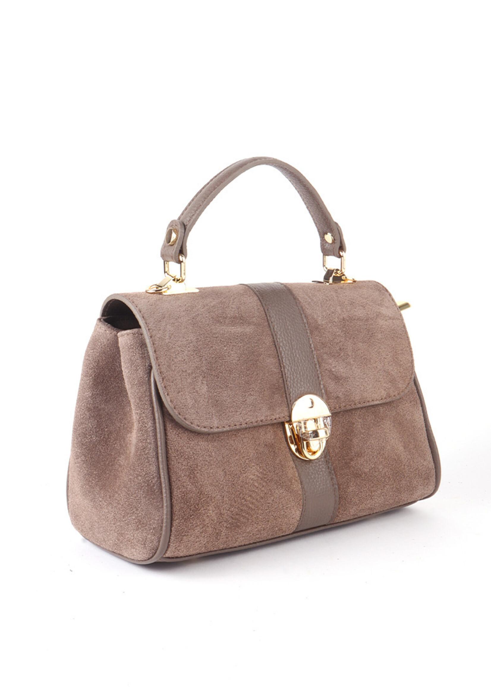 Suede Handtas Anna | Taupe