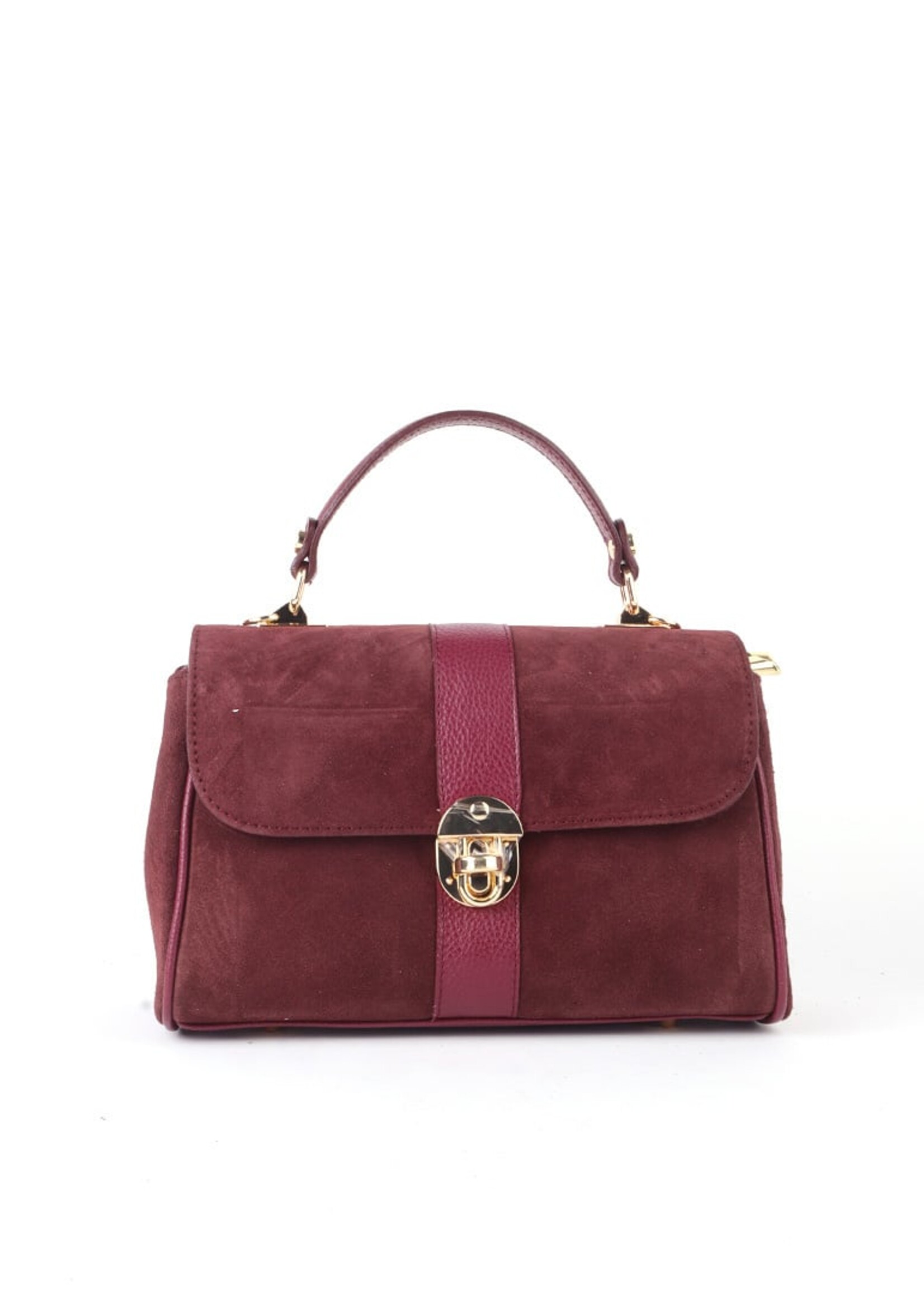 Suede Handtas Anna | Bordeaux