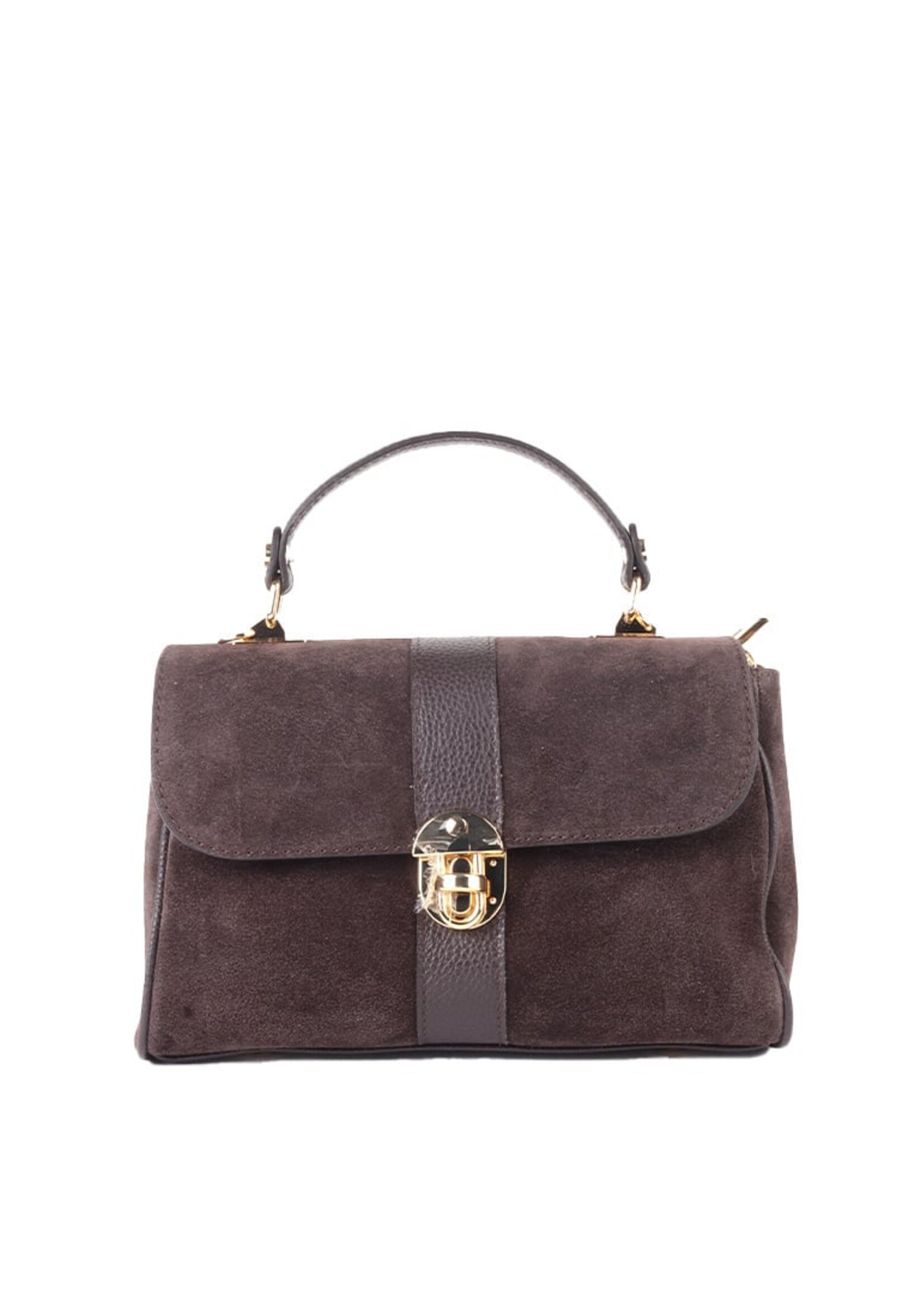 Suede Handtas Anna | Koffie