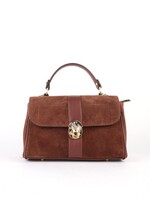 Suede Handtas Anna | Bruin