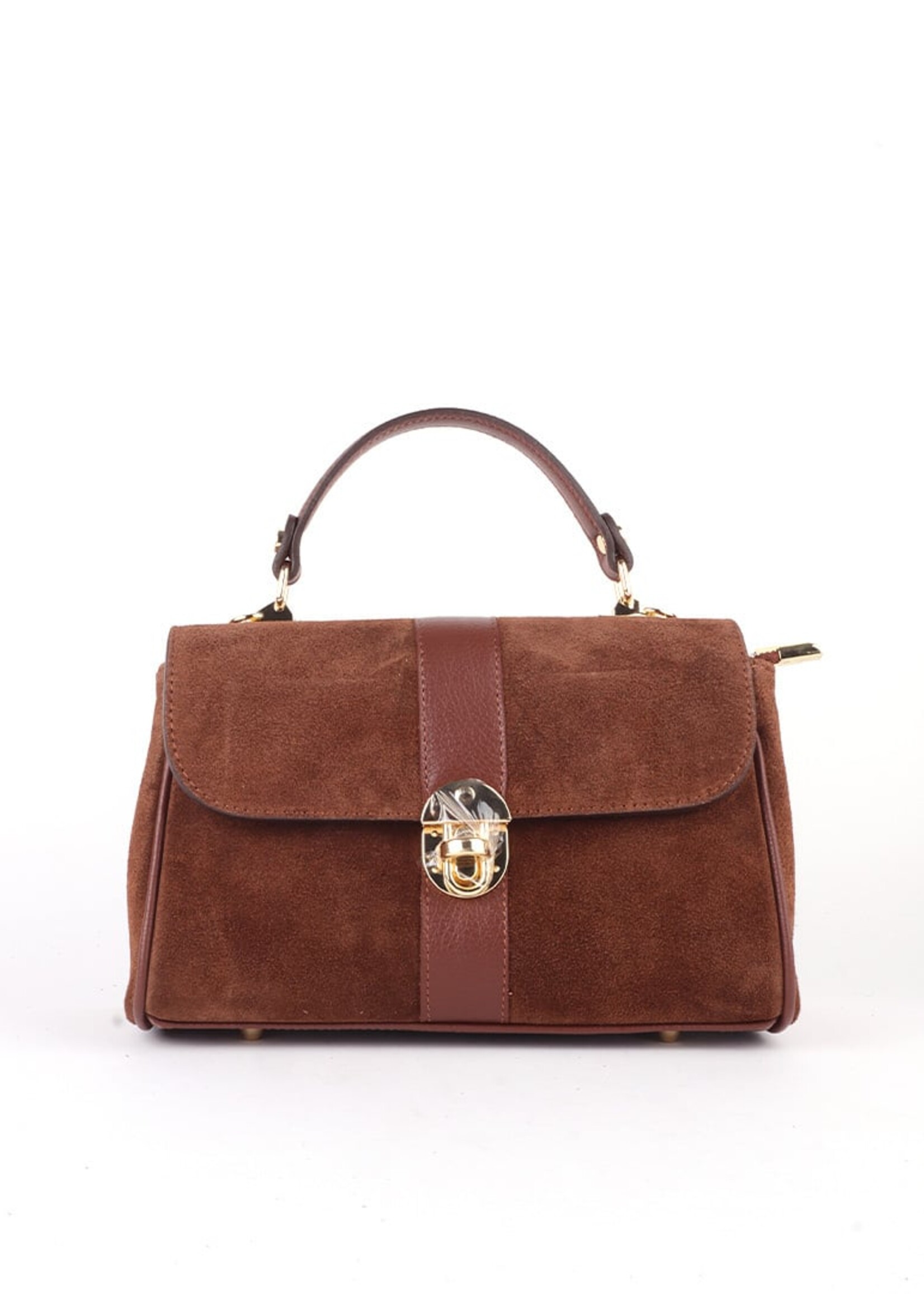 Suede Handtas Anna | Bruin