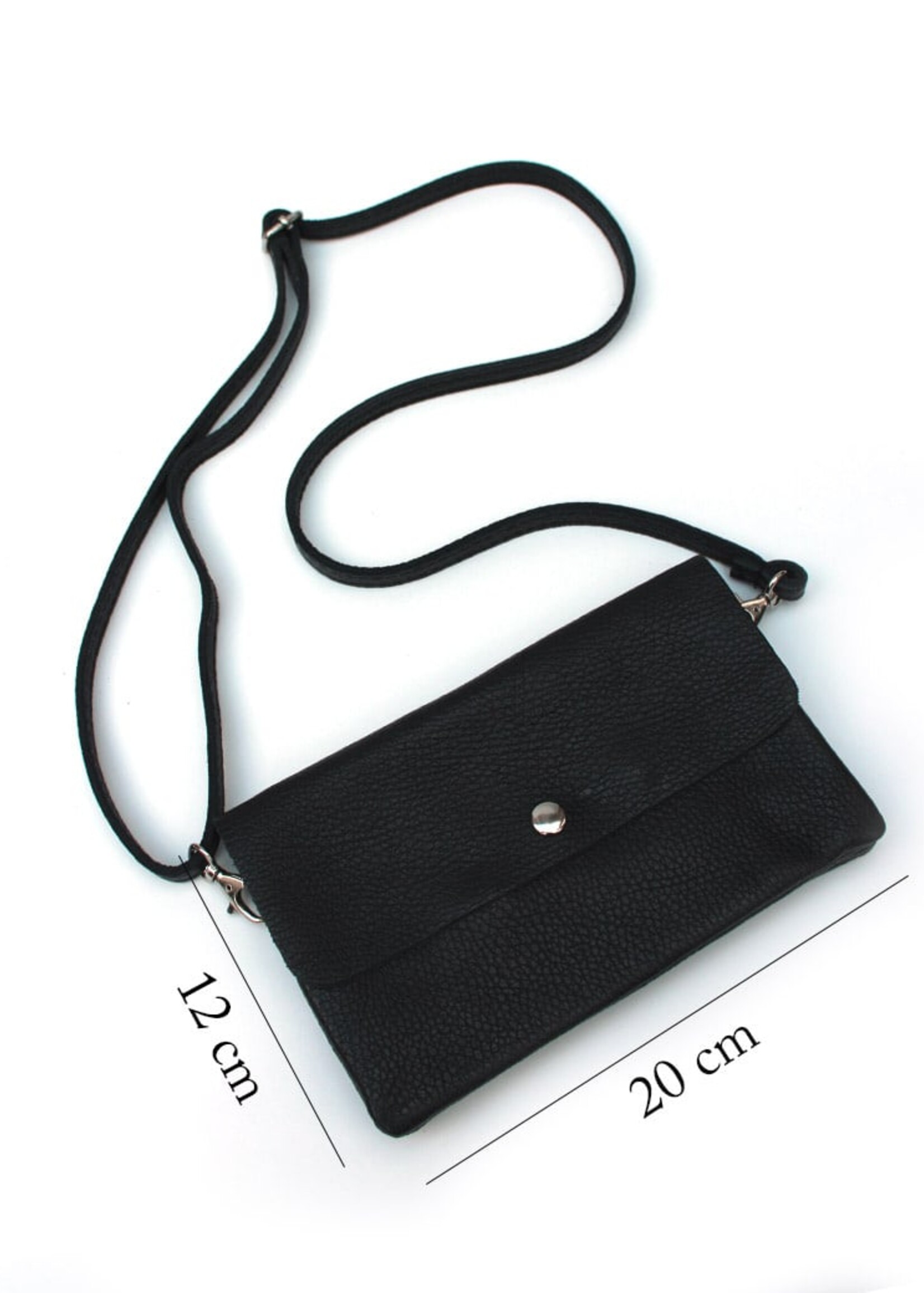 Leren schoudertas Marèn | Bordeaux