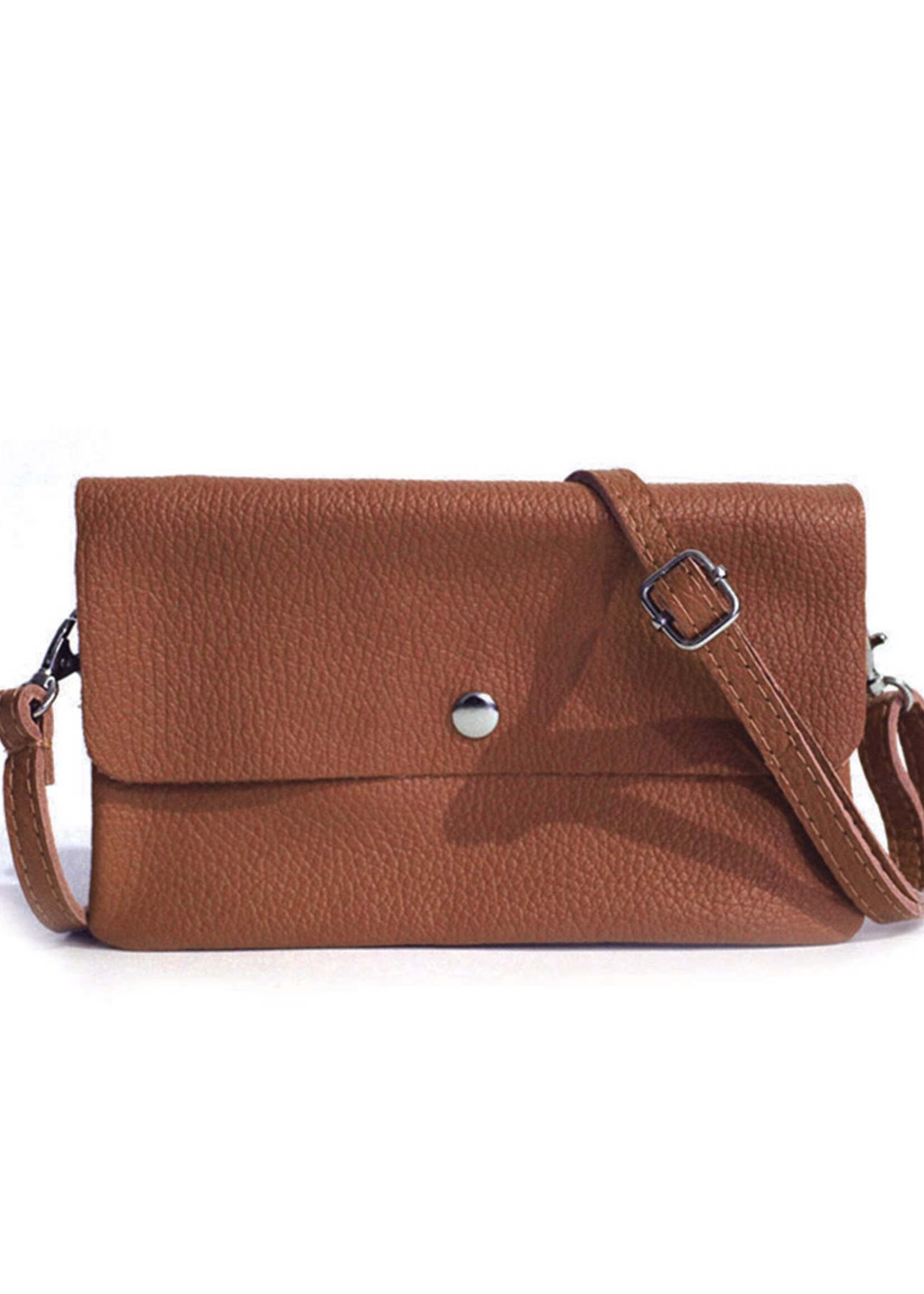 Leren schoudertas Marèn | Bruin