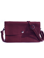 Leren schoudertas Marèn | Bordeaux