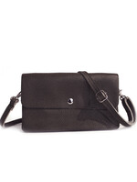 Leren schoudertas Marèn | Koffie