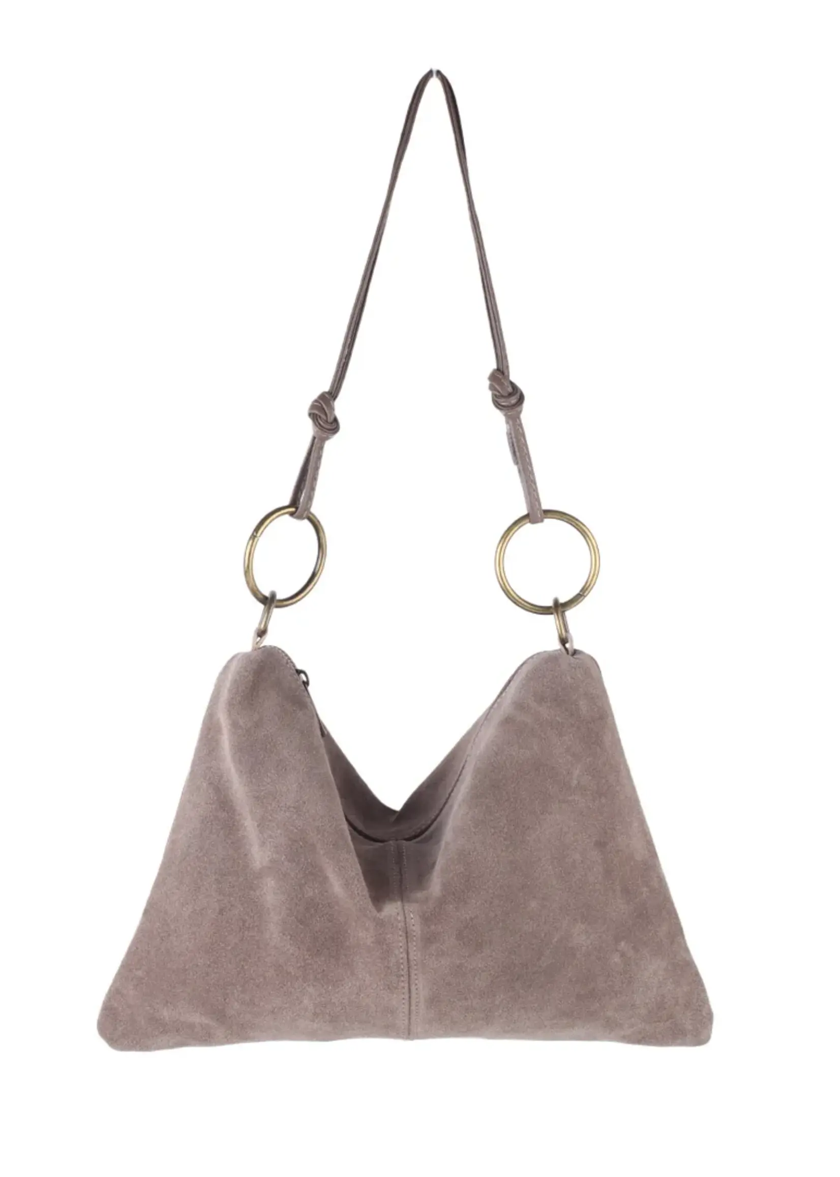Suede schoudertas | Zeny | Meerdere kleuren
