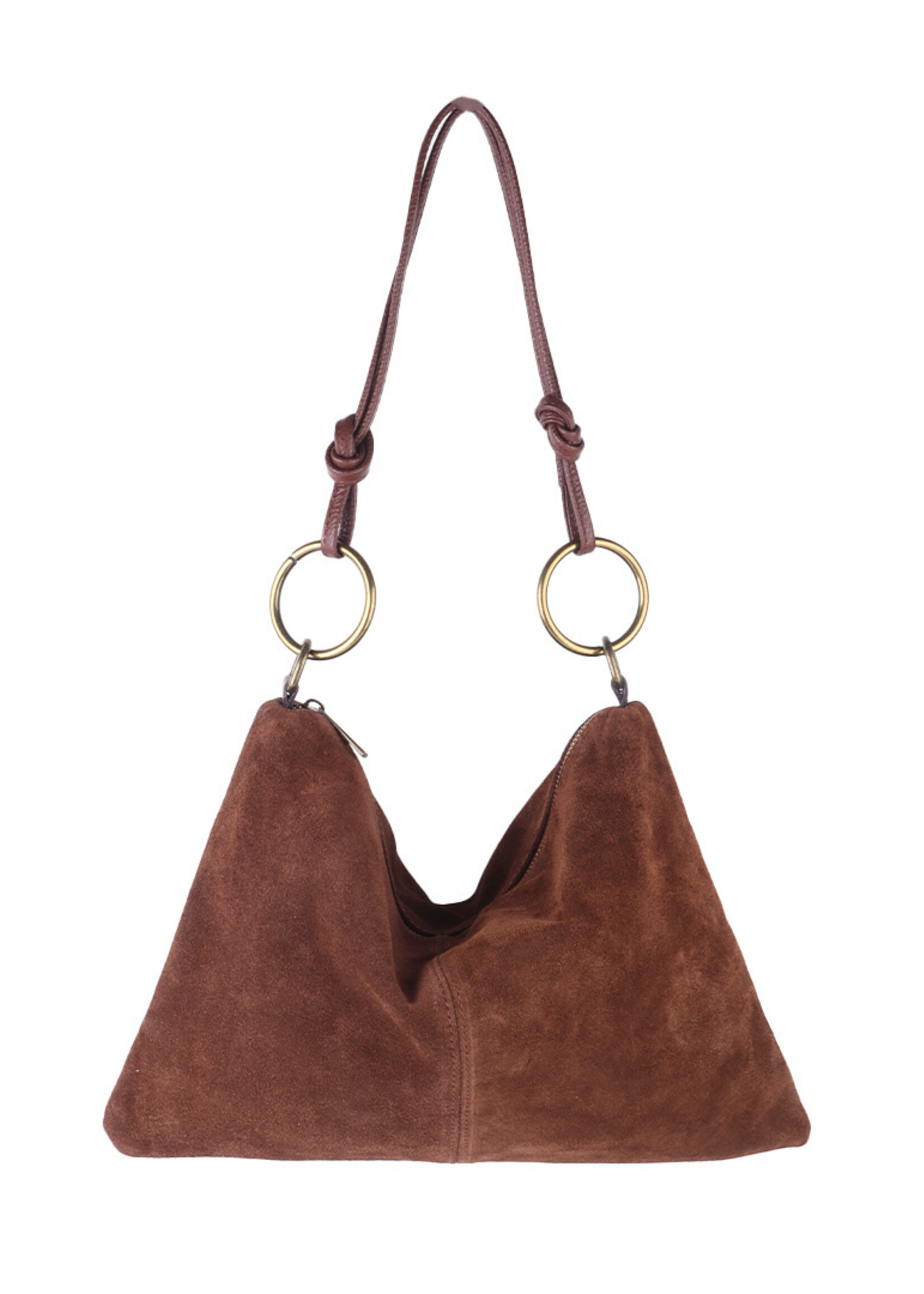 Suede schoudertas | Zeny | Meerdere kleuren