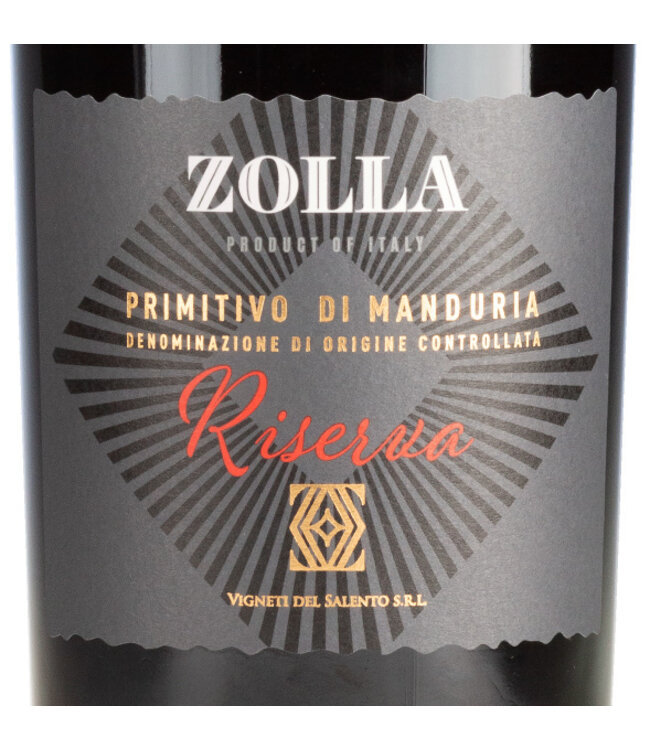 Zolla Primitivo di Manduria Riserva Puglia