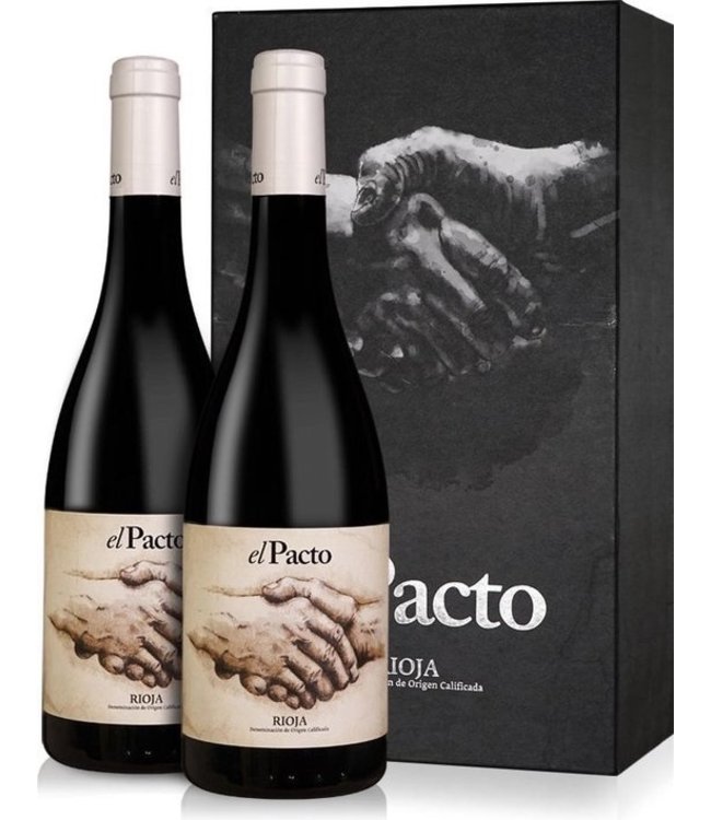 El Pacto Rioja Crianza Giftpack 2 flessen duurzaam geteeld