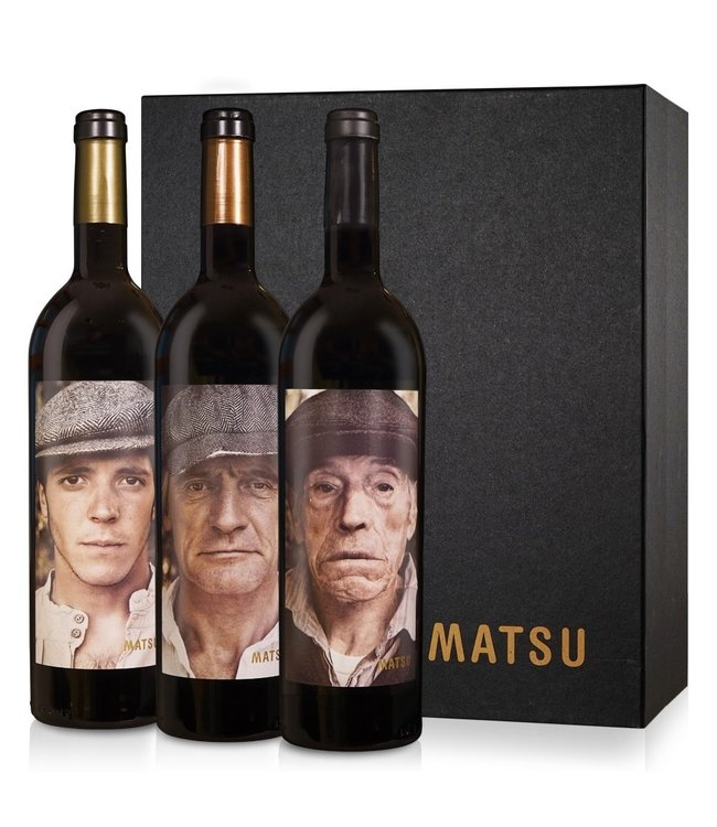 Vintae - Rioja Spanje Bodega Matsu El Picaro & El Recio & El Viejo Giftpack