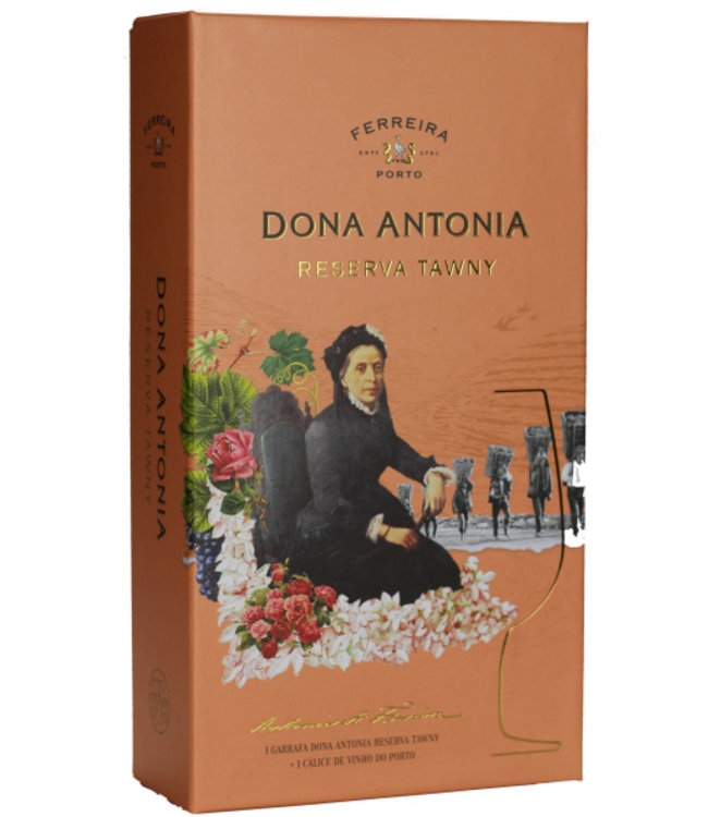 Ferreira Dona Antonia Reserva Tawny Port Giftbox + glas