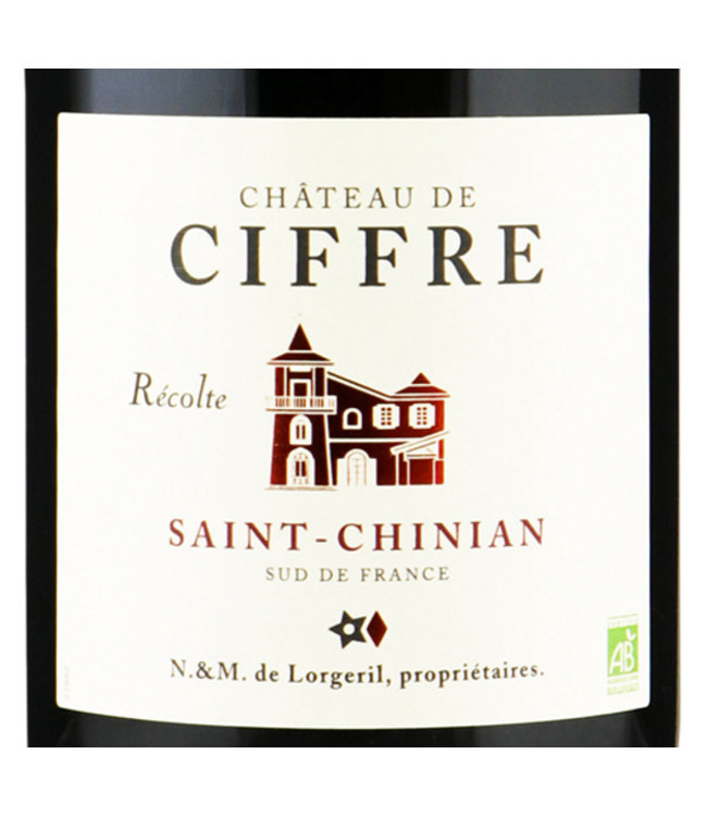 Lorgeril Chateau de Ciffre Saint Chinian Biologisch