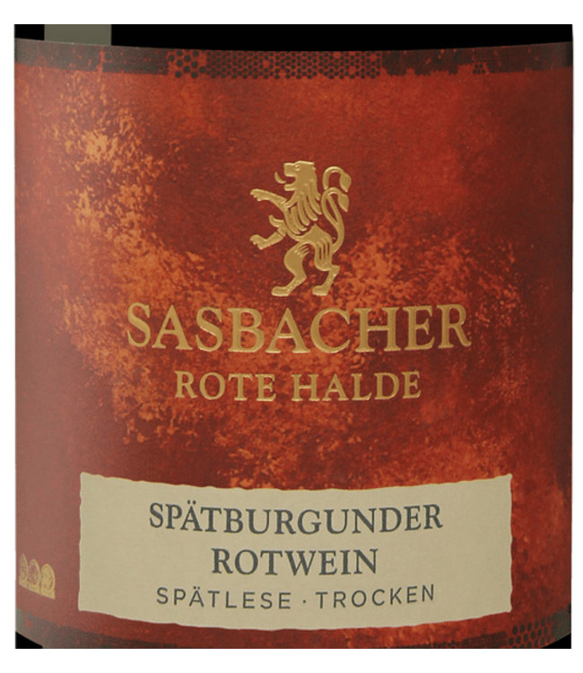 Sasbacher Rote Halde Spatburgunder Spatlese Trocken Barrique