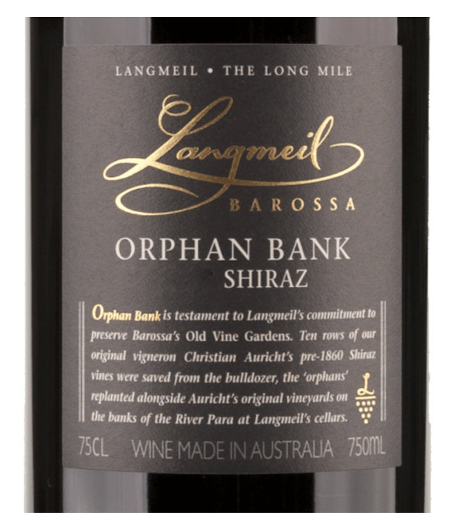 Langmeil Orphan Bank Shiraz