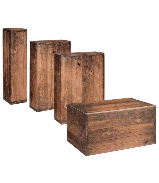 Vintage geschenkdoos 1 wijnfles