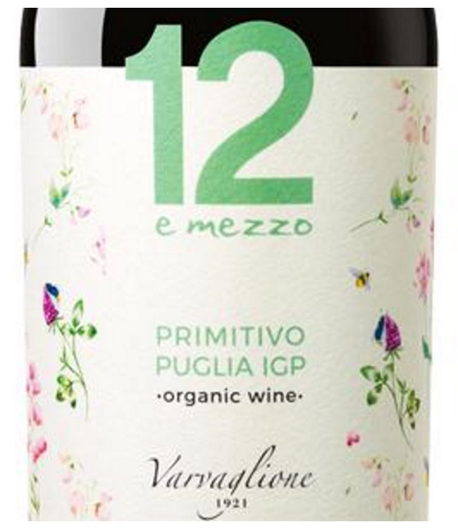 Varvaglione 12e Mezzo Primitivo Puglia IGP duurzaam geteeld
