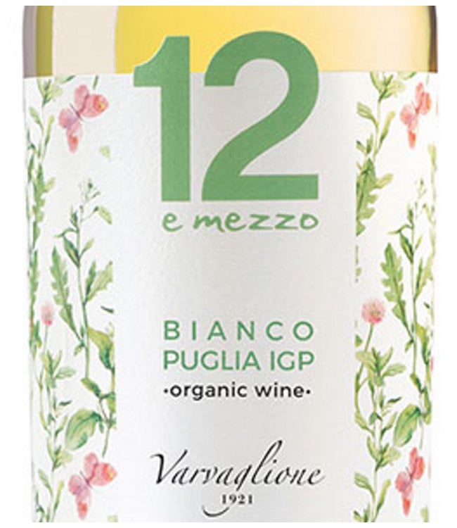 Varvaglione 12e Mezzo Bianco Puglia IGP duurzaam geteeld