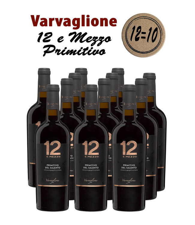 Varvaglione 12e Mezzo Primitivo (12 halen, 10 betalen)