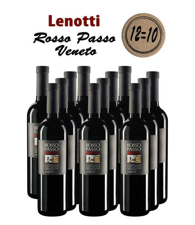 Cantine Lenotti - Veneto Italie Cantine Lenotti Rosso Passo IGT Veneto (12 halen, 10 betalen)