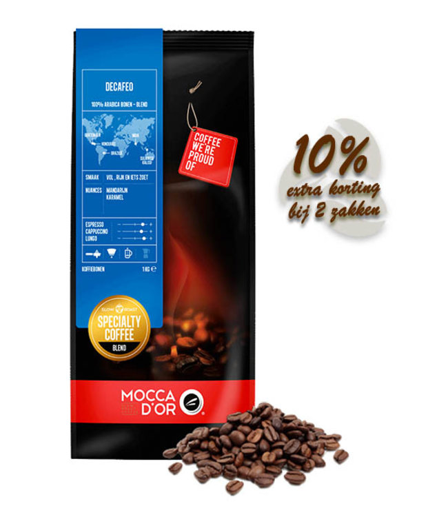 Mocca d'Or Decafeo Arabica Bonen 1KG