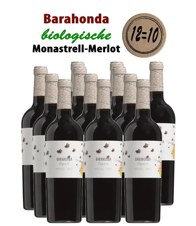 Bodega Barahonda - Yecla Spanje Barahonda Monastrell Merlot DO Yecla (12 halen, 10 betalen)