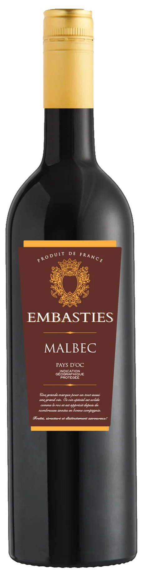 Embasties Malbec IGP - wijn Faberwineworld rode Pays Faberwineworld | d\'Oc 