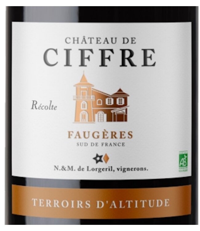 Chateau de Ciffre Terroirs D'Altitude AOP Faugeres Biologisch