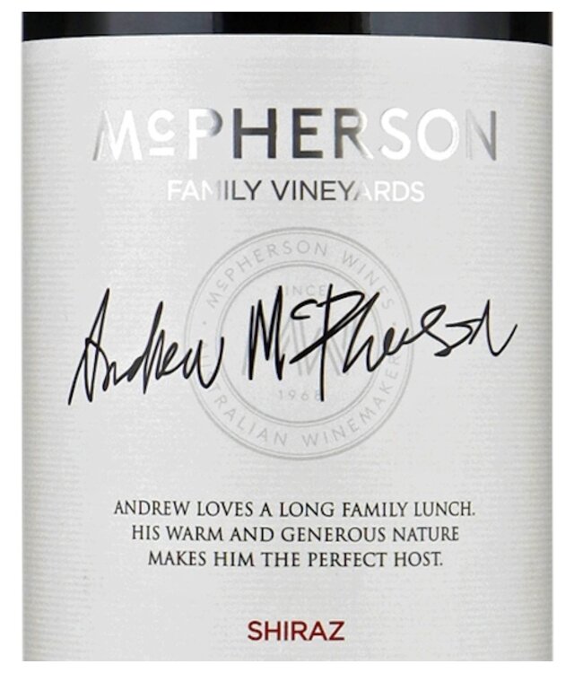 McPherson Family Andrew's Shiraz