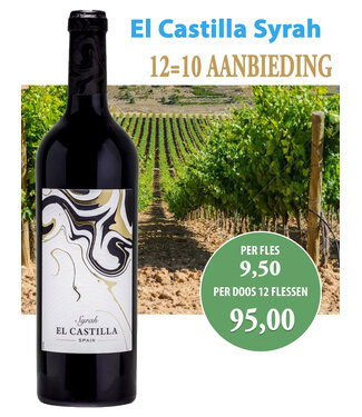 El Castilla Syrah (12 halen, 10 betalen)