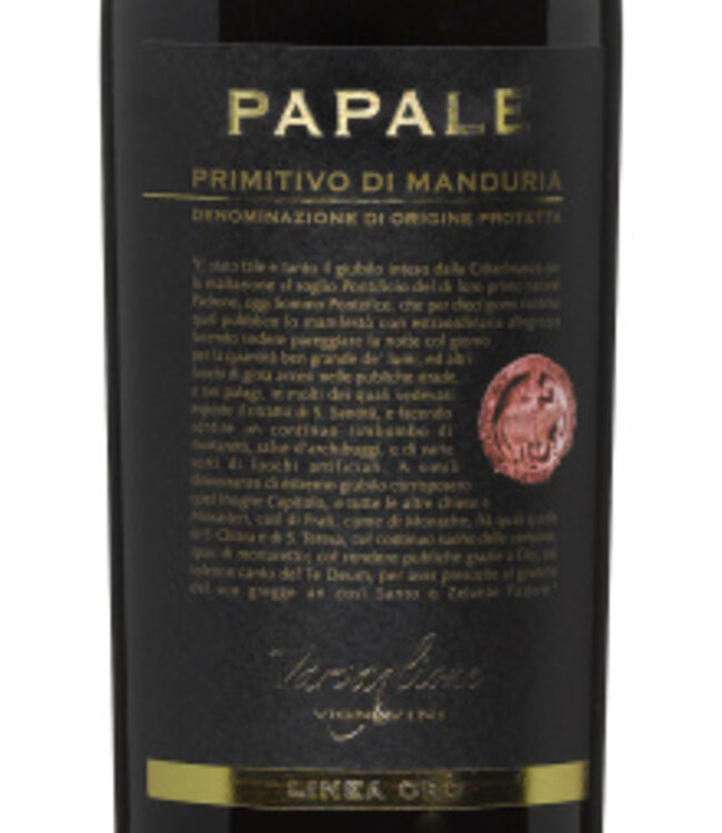 Varvaglione Papale Linea Oro 1,5L Magnum in Houten Kist