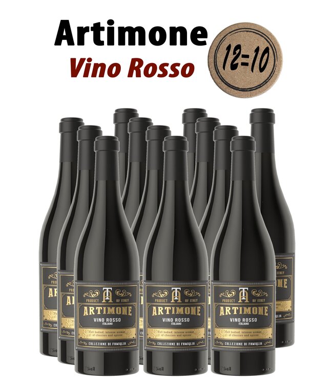 Artimone Vino Rosso (12 halen, 10 betalen)