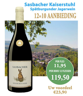 Sasbacher Winzerkeller - Kaiserstuhl Duitsland Sasbacher Rote Halde Spatburgunder Jagerwein (12 halen 10 betalen)