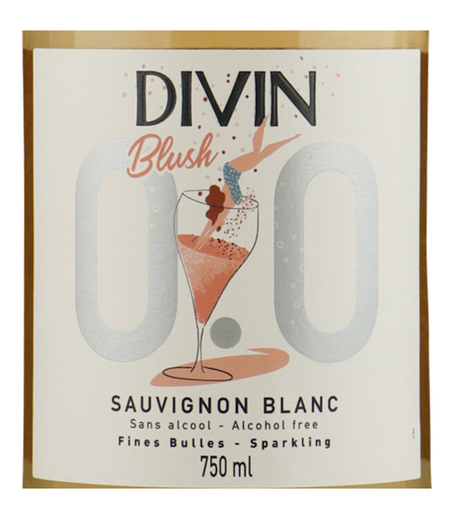 Divin Sparkling Sauvignon Blanc Blush 0.0 Alcoholvrij