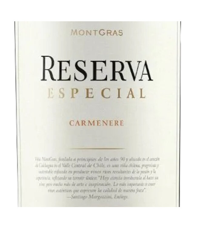 Montgras Reserva Especial Carmenere