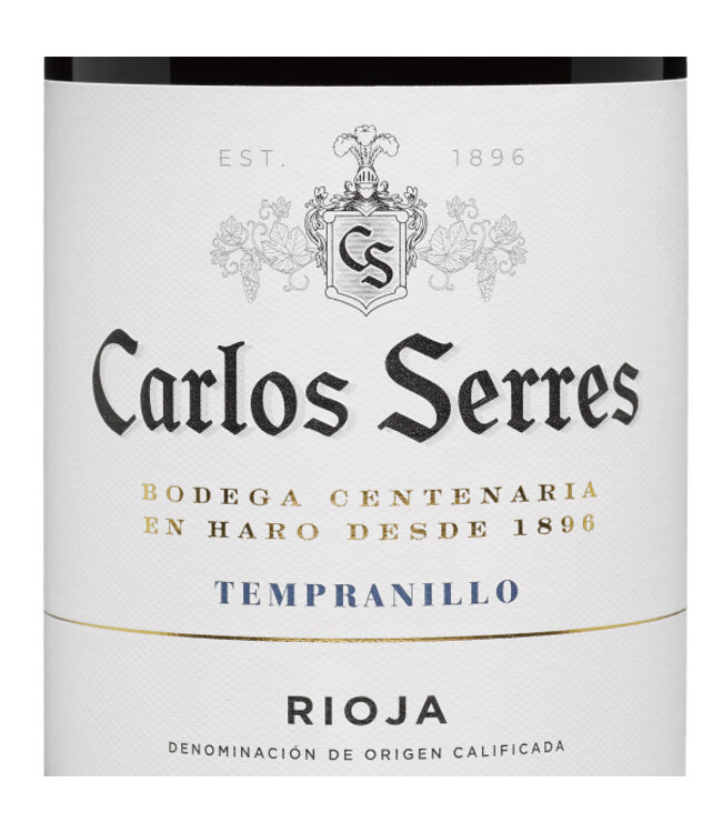 Carlos Serres Tempranillo Rioja duurzaam geteeld