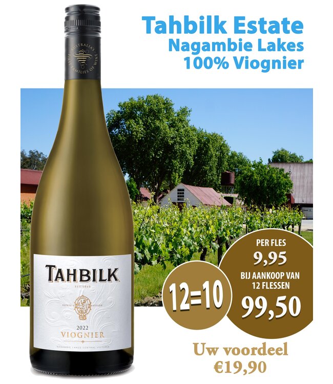 Tahbilk Viognier (12 halen, 10 betalen)