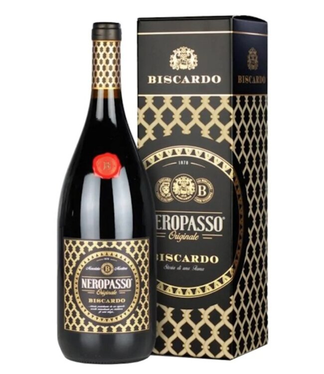 Biscardo Neropasso Rosso Veneto Magnum in cadeauverpakking