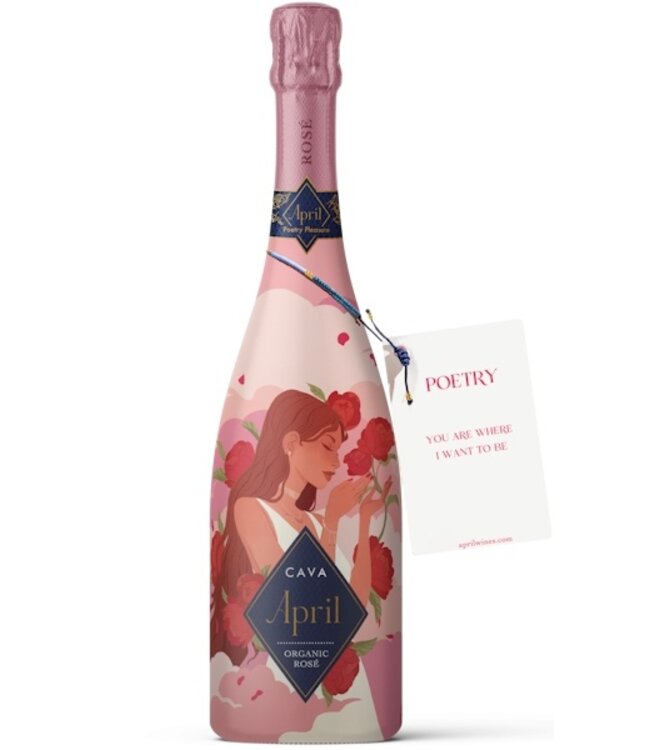 April Cava Brut Rosado Biologisch