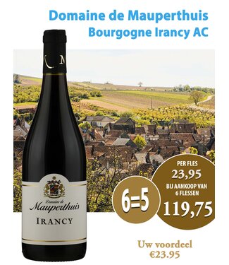Domaine de Mauperthuis Irancy Pinot Noir (6 halen, 5 betalen)