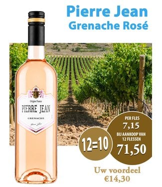 Yvon Mau - Bordeaux Frankrijk Pierre Jean Grenache Rose 12 halen, 10 betalen
