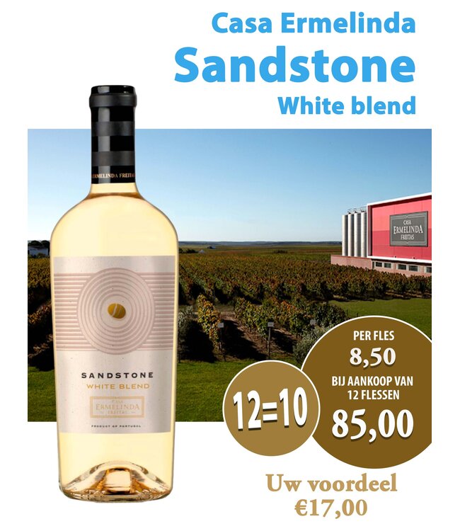 Casa Ermelinda Sandstone White Blend (12 halen, 10 betalen)