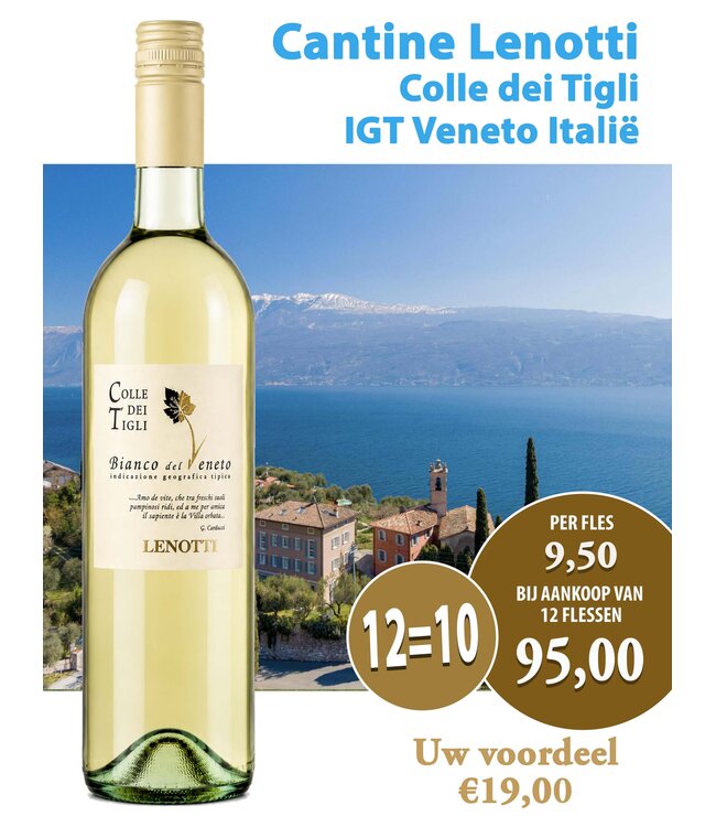 Cantine Lenotti Colle dei Tigli IGT Veneto (12 halen, 10 betalen)