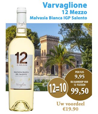 Varvaglione Vigne e Vini - Puglia Italie Varvaglione 12e Mezzo Malvasia Bianca (12 halen, 10 betalen)